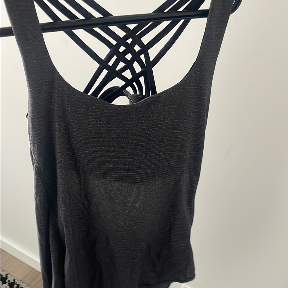 Lulu lemon grey Strappy Tank Top